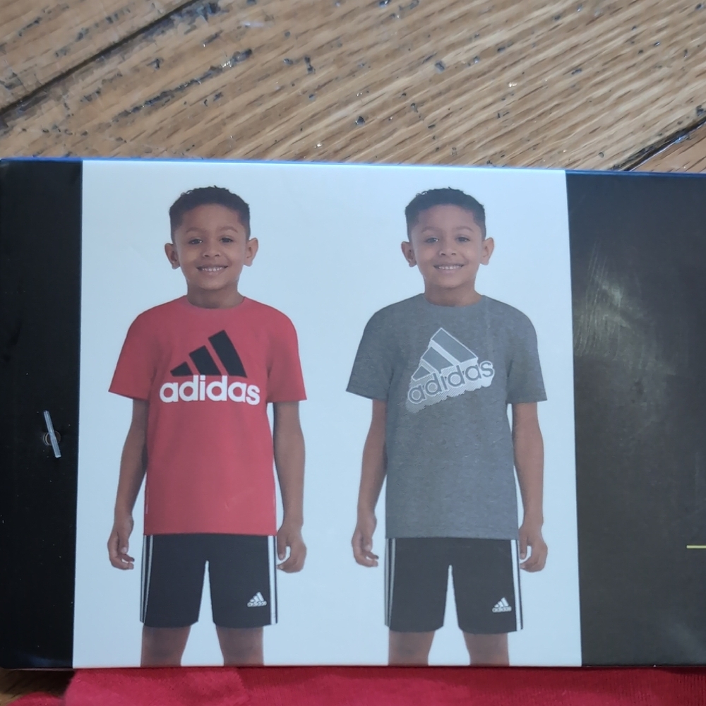 NEW Adidas Kids' 3 Pack tshirts & Shorts *BINL